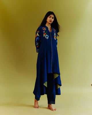 Azure Indo Western Set