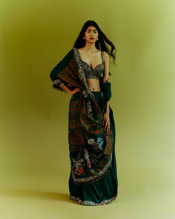 Forest Mirage Saree