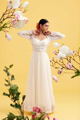 Aureya Ivory Anarkali Set
