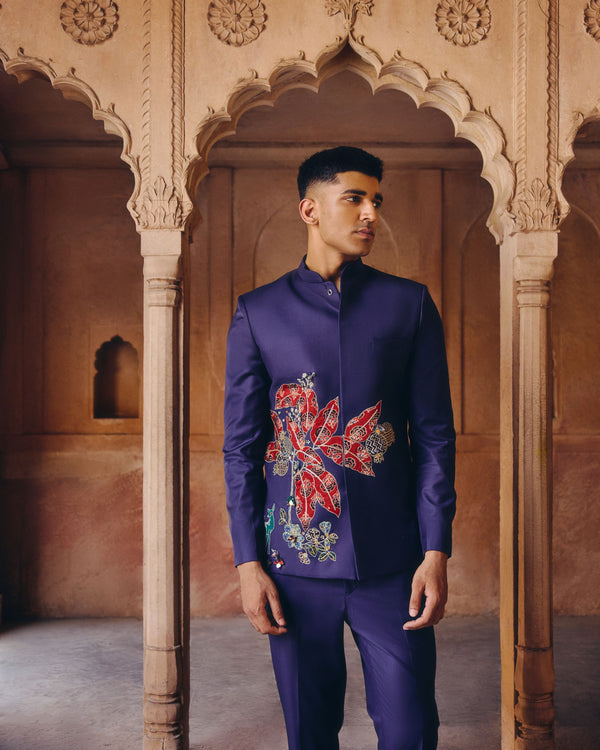 Midnight Wilderness Bandgala Jacket