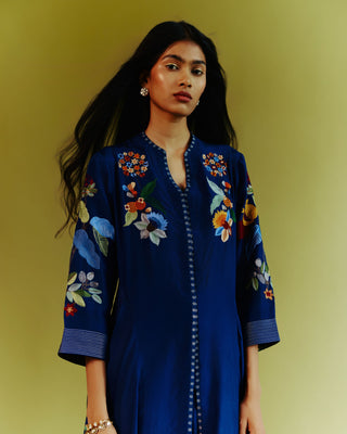 Azure Indo Western Set