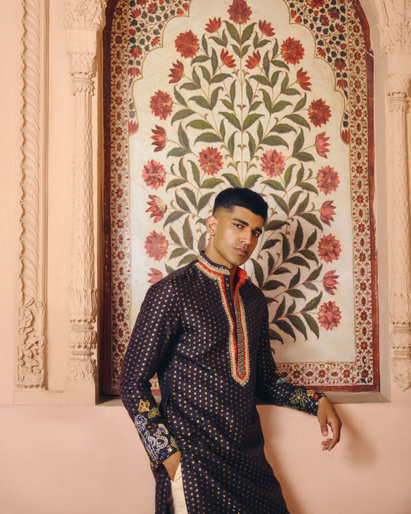 Midnight Black Kurta