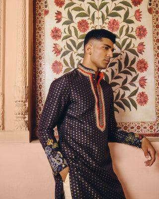 Midnight Black Kurta