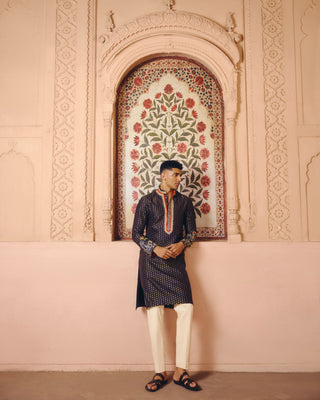 Midnight Black Kurta