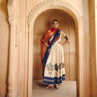 Ivory Symphony Anarkali