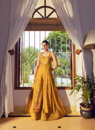 Nargis Mustard Yellow Jumpsuit