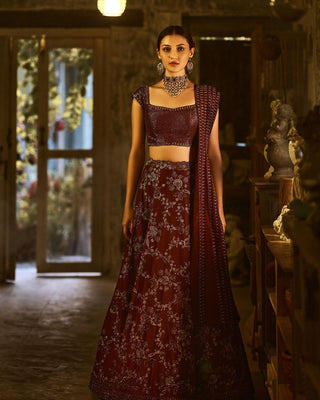 Grape Purple Lehenga Set