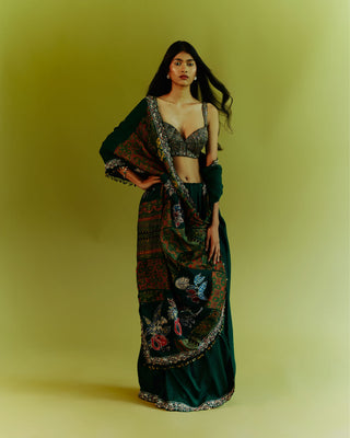 Forest Mirage Saree