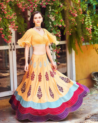 Liora Mustard Lehenga Set