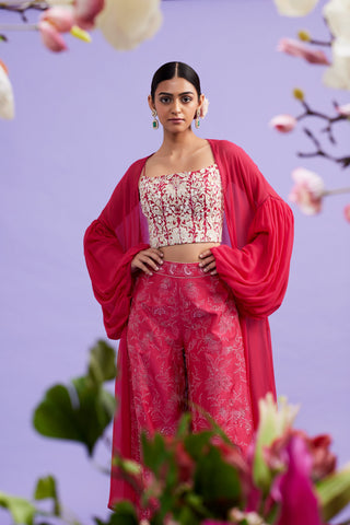Aureya Crimson Corset Co-ord Set