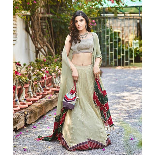 Liora Sage Lehenga Set