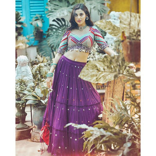 Liora Orchid Lehenga Set
