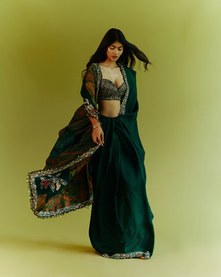 Forest Mirage Saree