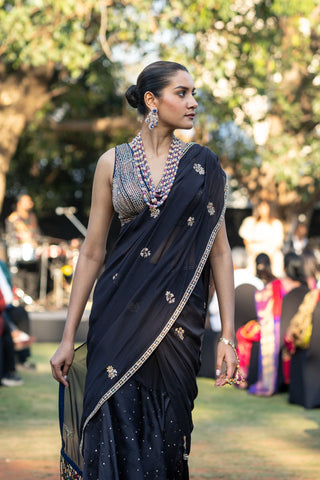 Moonlit Haze Pre Draped Saree