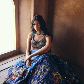 Azure of Eden Lehenga Set