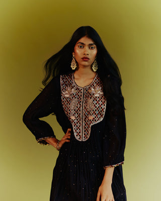 Eclipse Ajrakh Motif Kurta