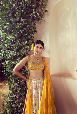 Nargis Ivory Lehenga set