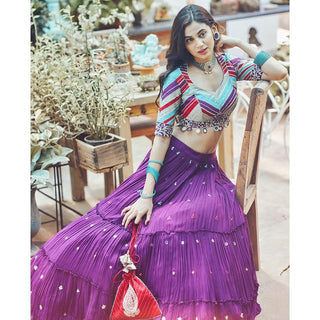 Liora Orchid Lehenga Set
