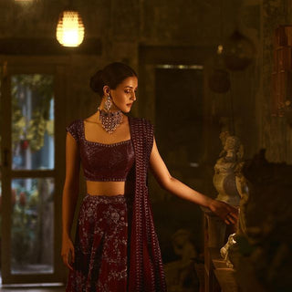 Grape Purple Lehenga Set