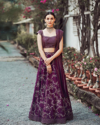 Grape Purple Lehenga Set