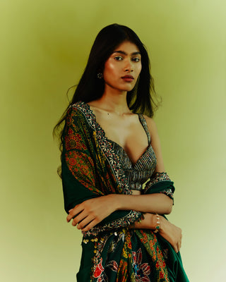 Forest Mirage Saree