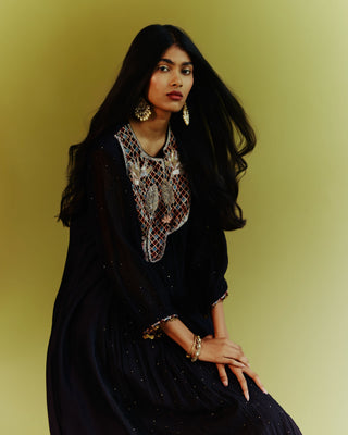 Eclipse Ajrakh Motif Kurta