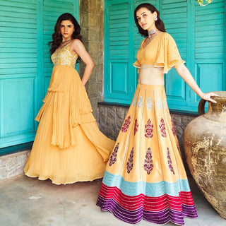 Liora Mustard Lehenga Set