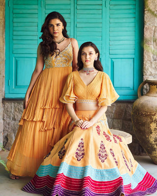Liora Mustard Lehenga Set