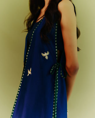 Blue Embers Indo Western Set