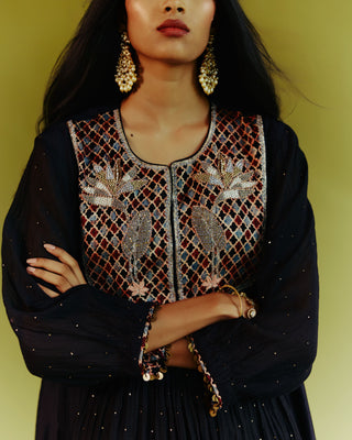 Eclipse Ajrakh Motif Kurta