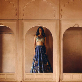 Azure of Eden Lehenga Set