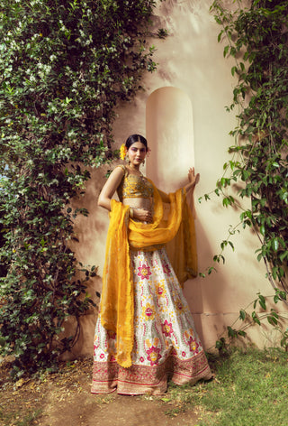 Nargis Ivory Lehenga set