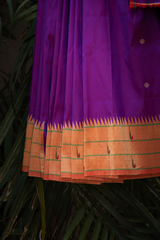Berry Purple Paithani Saree