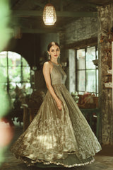 Rosemary Green Organza Gown