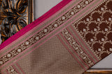Brown Banarasi Silk Dupatta