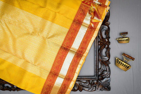 Yellow Kanchi Pattu Saree