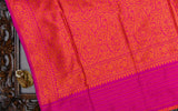 Pink & Orange Banarasi Silk Saree