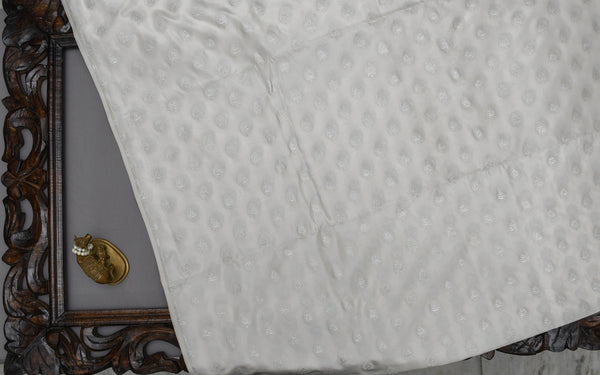 White Dyeable Banarasi Kurta Fabric