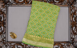 Green Bandhini Banarasi georgette saree
