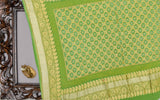 Green Bandhini Banarasi georgette saree