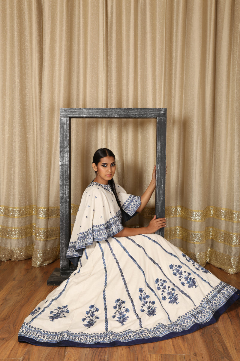 Buy White & Blue Lehenga Choli Sets for Women by VAIDEHI FASHION Online |  Ajio.com