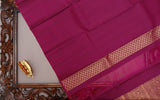 Grey & Purple Kanchi Pattu Saree